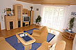Blick in einen der Wohnbereiche einer Ferienwohnung